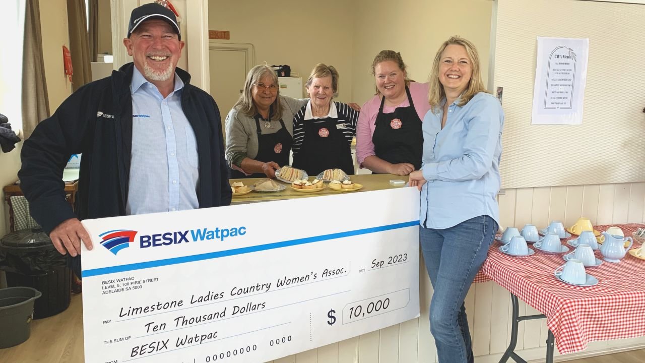 BESIX Watpac Proudly Supports Limestone Ladies Country Women's Association Community Club Room Upgrade