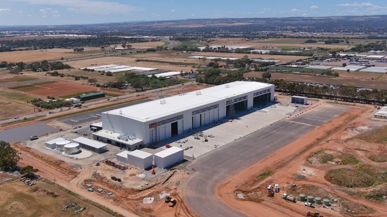 Hangar door milestone sees defence megastructure ahead of schedule