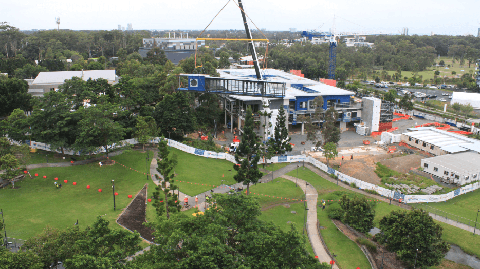 Link bridge in place at new mental health facility