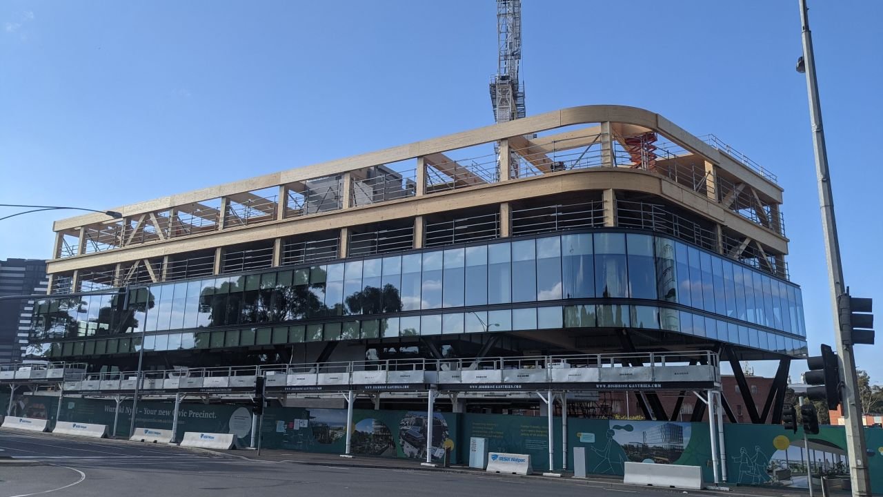 Timber Tops Out in Geelong