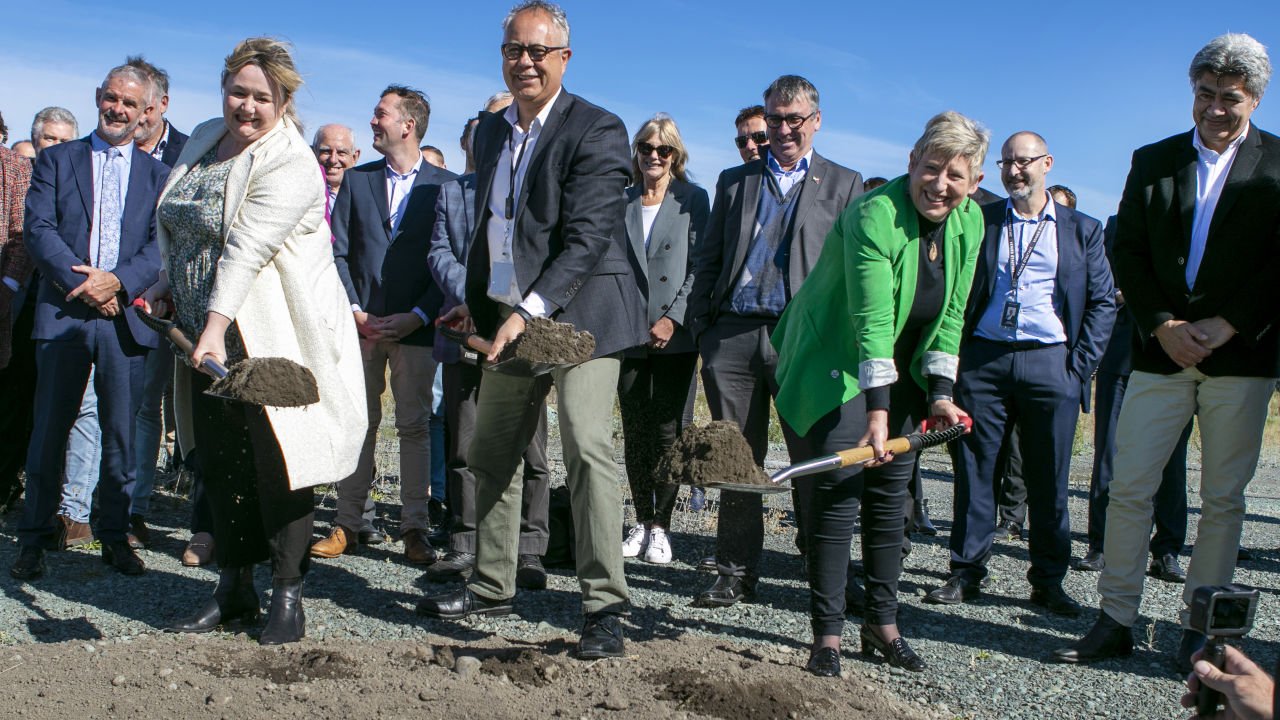 Site blessing and sod turning at Christchurch arena