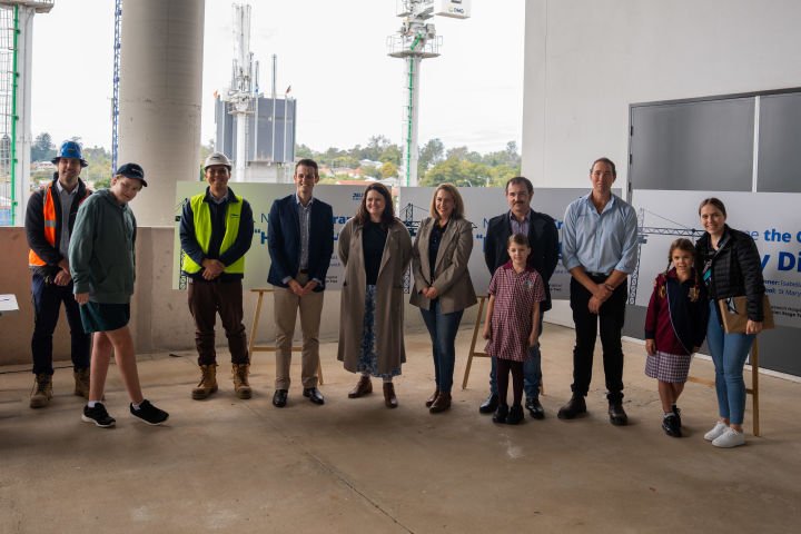 Local Students help ‘Name the Crane’ at Ipswich Hospital Expansion Project